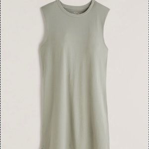 Triangle Shoulder Knit T-Shirt Dress